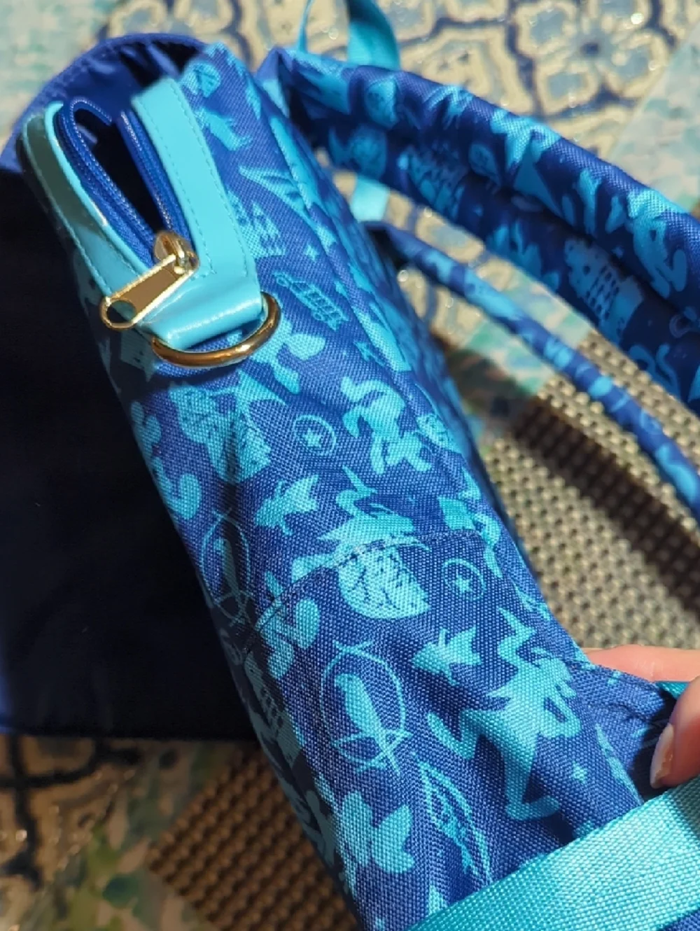 Disney Blue Walt Disney World 50th Anniversary Character Backpack